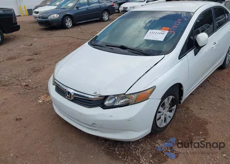 2012 Honda Civic Lx из США, поврежденный, VIN 2HGFB2F58CH324124